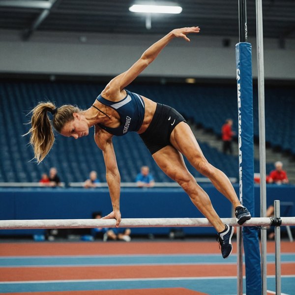 Quelle routine de stretching est idéale pour les athlètes pratiquant le saut à la perche avant une compétition?